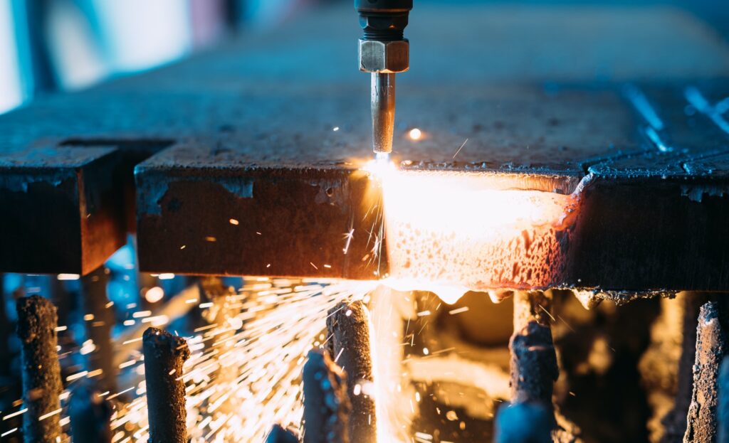 High precision CNC gas cutting metal sheet